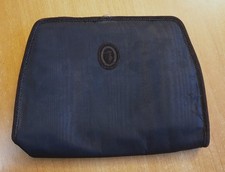 Pochette da sera Trussardi in seta con rifiniture in camoscio