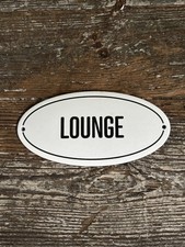 Insegna smaltata salotto targa