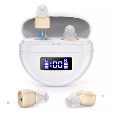 Apparecchi acustici digitali invisibili perdita dell'udito amplificatori sonori 