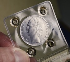 Repubblica italiana 100lire Minerva anno 1966 periziata BB+SPL