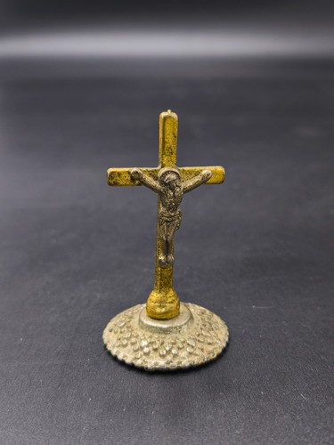 Statuina crocifisso ottone - crocifisso, in