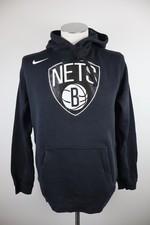 NIKE BROOKLYN NETS NBA FELPA CAPPUCCIO BASKET UOMO Tg M MAN SPORT SWEATSHIRT