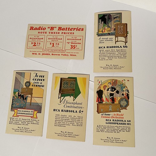 Rca radiola radio cartolina - rca,
