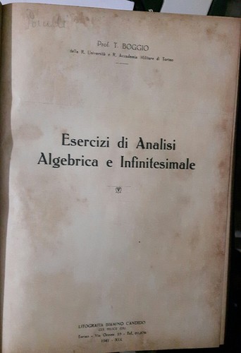 Boggio esercizi analisi - di,