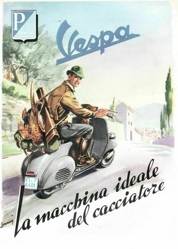 Vespa scooter cacciatore - scooter,