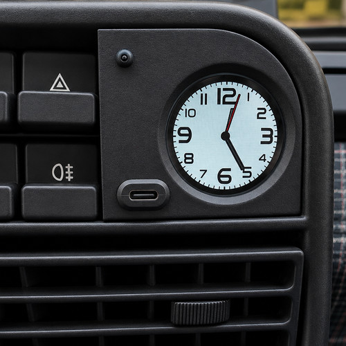 P100 clock usb fiat - clock, +