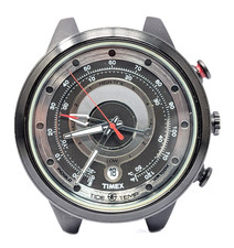 Orologio Timex Expedition tide temp watch men indiglo 45mm silver tone date