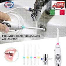 Idropulsore Dentale Irrigatore Rubinetto Pulizia Denti Igiene Orale Interdentale