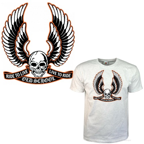 Shirt biker oldschool ride - biker,