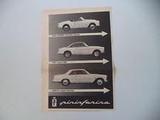 advertising Pubblicità 1960 LANCIA FLAMINIA COUPE'/FIAT 1500/GIULIETTA SPIDER