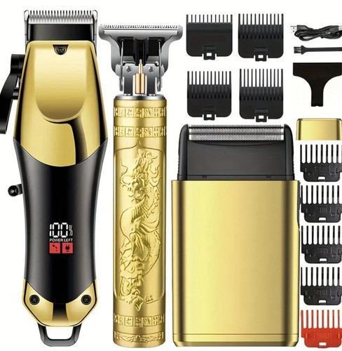 Set taglia capelli dorato - 3,