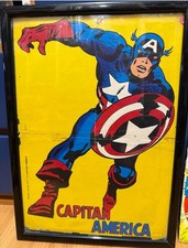 CAPITAN AMERICA ED Corno RACCOLTA COMPLETA  Poster Originale ADESIVI ANASTATICI