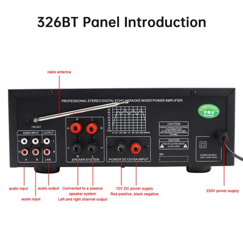 Bluetooth hifi 2500w peak - 5.4,