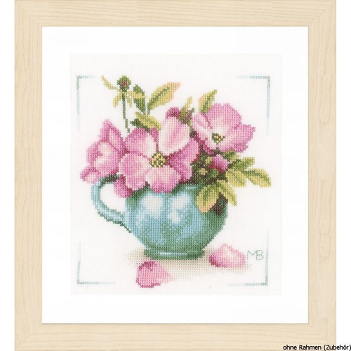 Set punto croce lanarte rose - punto,