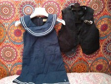Vestitino Trussardi + Gilet Bambina 2/3 Anni