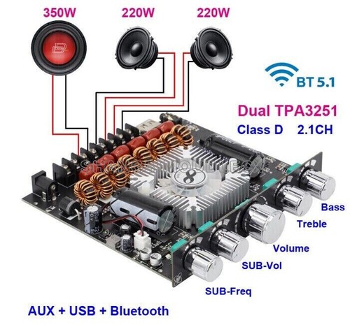 Tpa3251 220w 350w scheda - tpa3251, 2*220w+350w