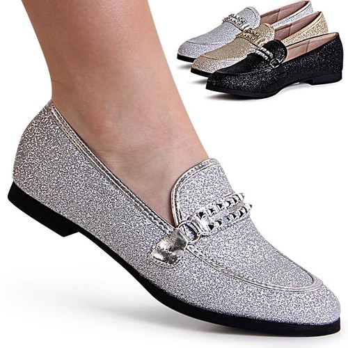 Dame glitzer ballerine slipper - dame,