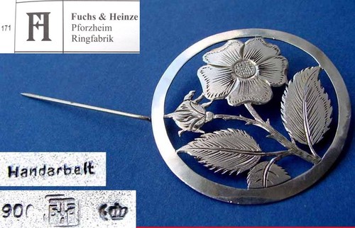Stile liberty spilla fiore - stile,