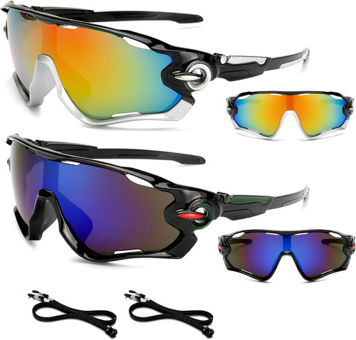 2pcs occhiali sole sportivi - da,
