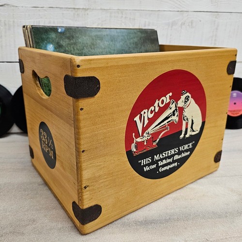 Victor record box lp cassa - record,
