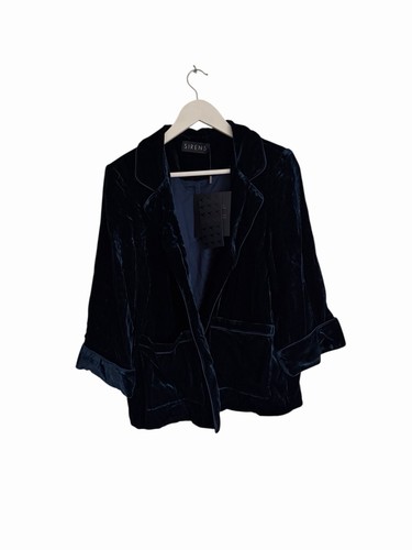 Giacca blazer velluto blu - , navy