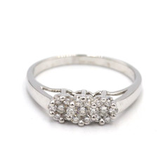 Vintage 18K White Gold Natural