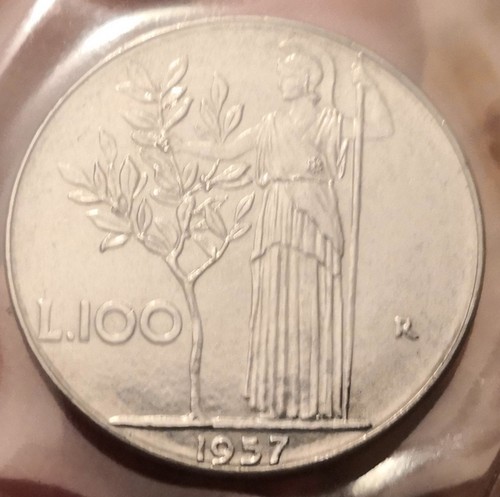Moneta 100 lire - moneta, italia