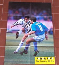 Poster Forza Juve ALEX DEL PIERO VLADIMIR JUGOVIC Juventus 1995 38x53