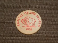 GETTONE LEGNO VINTAGE CAPITALE