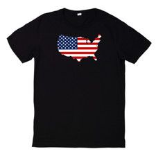 T-Shirt Cool USA con Bandiera