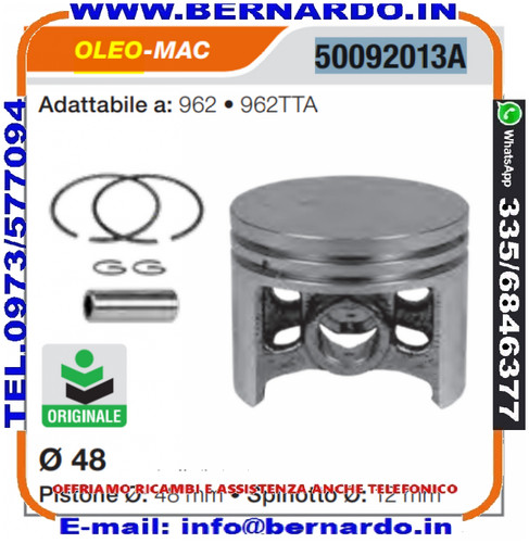 Pistone completo 48 - completo, Ø
