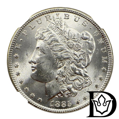 1885 morgan dollar ngc ms62 - morgan,