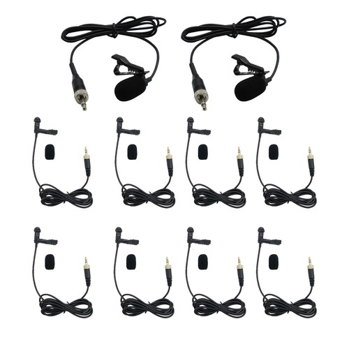 10x microfono lapel lavalier - 10x,