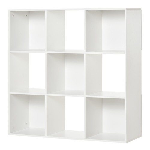 Homcom libreria bianca - bianca, dal