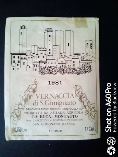 Vernaccia san gimigmano 1981 - san,