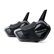 MF4051 Kit 2 Interfono Midland BTR1 Advanced Bluetooth Moto Scooter 2 Caschi