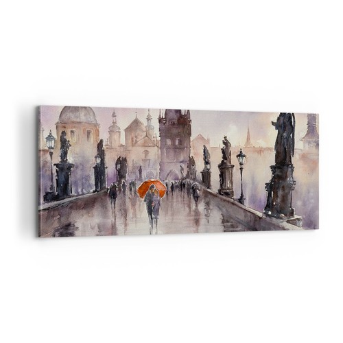 Quadro tela 100x40cm ponte - quadro,