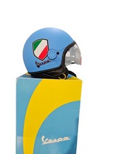casco vespa v-stripes celeste