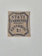 Antichi Stati - 1859 Francobolli Parma Centesimi 20 Lotto Governo Provvisorio SG