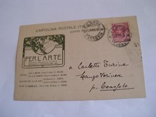 Milano - per l'arte rivista mensile d'arte decorativa moderna spedita f. p. 1910