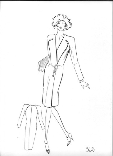 Bozzetto figurino moda - bozzetto,