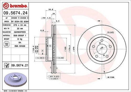 Dischi freno brembo assale - 2,
