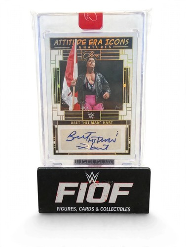 Bret hart auto bookend - auto, 3/3