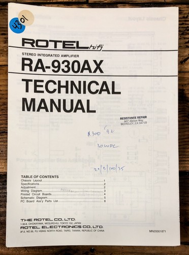 Rotel 930ax amplificatore - rotel, ra-930ax