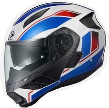 Casco moto modulare Kabuto Ryuki con visierino sole integrato ECE 22-06 WHITE BL