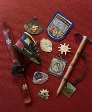 Lotto 11 spille medaglie stemmi epoca '60 '90 Scuola Italiana Sci varie località