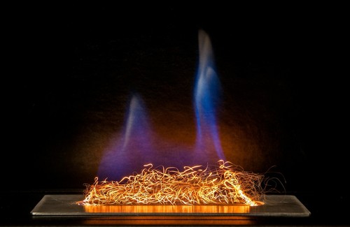 Fibre incandescenti fiamma - fibre,