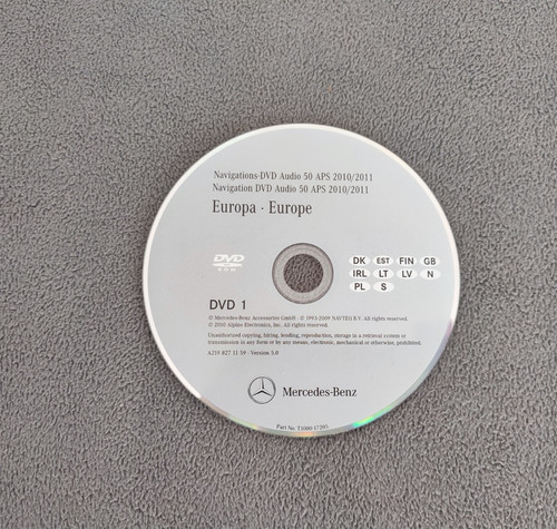 Dvd navigazione mercedes audio - navigazione,