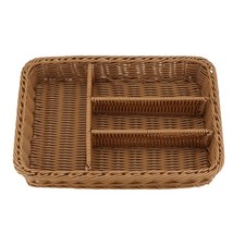 2 x (posate in rattan cesto posate cesto stoccaggio posate tavolette cesto Ratta4187