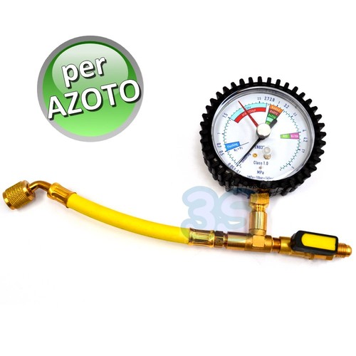 Manometro per azoto attacchi